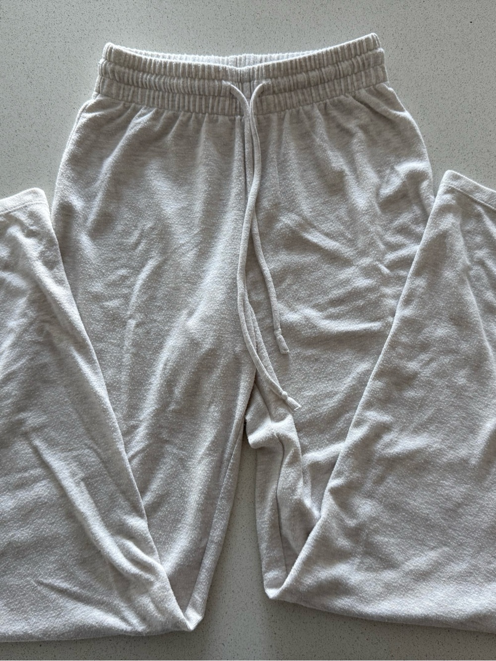 TNA Cream Drawstring Lounge Sweatpants
